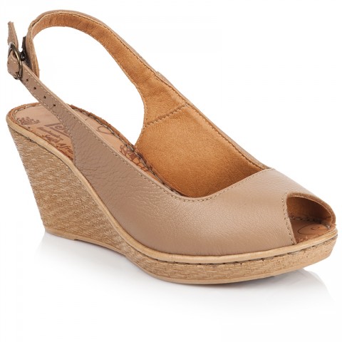 Tsonga Women's Indaba Wedge Sandals - Tan