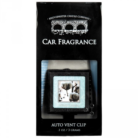 White Cotton Auto Vent Freshener