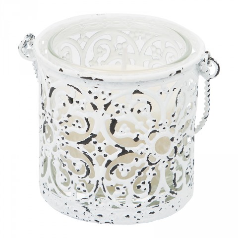 Metal Votive With Candle