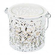 Metal Votive With Candle