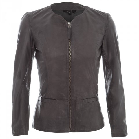 High Discount Paulette Peplum Leather Jacket