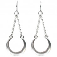 Halfmoon Shaped Hanging Earrings