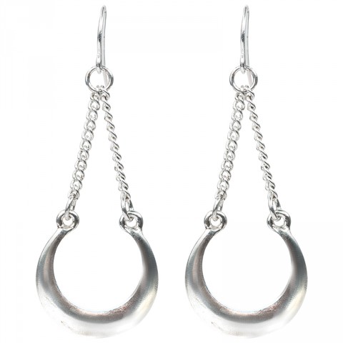 Halfmoon Shaped Hanging Earrings