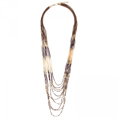Multi Beaded Layered Necklace