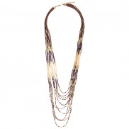 Multi Beaded Layered Necklace