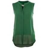 High Discount Jen-Lee Sheer Hem Blouse