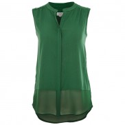 High Discount Jen-Lee Sheer Hem Blouse