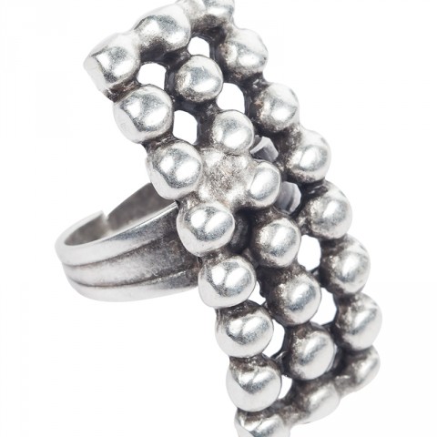 Bobble Rectangular Ring