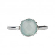 Aqua Chalcedony Ring