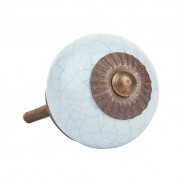 Medium Round Crackle Doorknob
