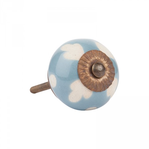 Edged Flower Medium Doorknob