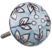 Medium Painted Floral Doorknob