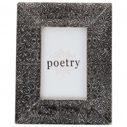 Floral Metal Embossed Frame 4x6