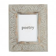 Grey Carved Frame 5x7