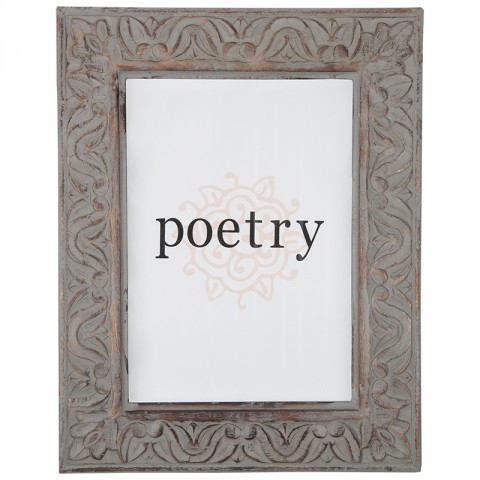 Grey A4 Carved Frame