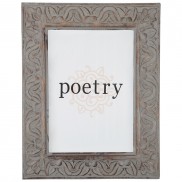 Grey A4 Carved Frame
