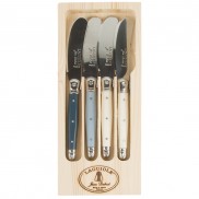 Laguiole Set of 4 Mirror Blue Spreaders