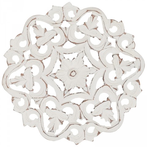 Round Carved Trivet 