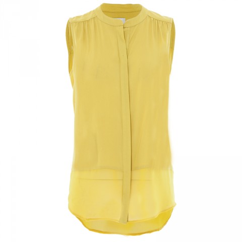 High Discount Jen-Lee Sheer Hem Blouse