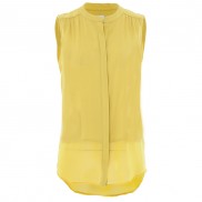 High Discount Jen-Lee Sheer Hem Blouse