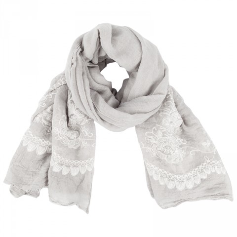 Nina Embroidered Scarf