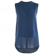 Poety Jen-Lee Sheer Hem Blouse
