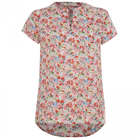 Rare Earth Women's Ilse-Lee Printed Woven Tee