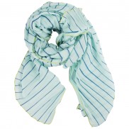 Maxine Pleated Striped Scarf