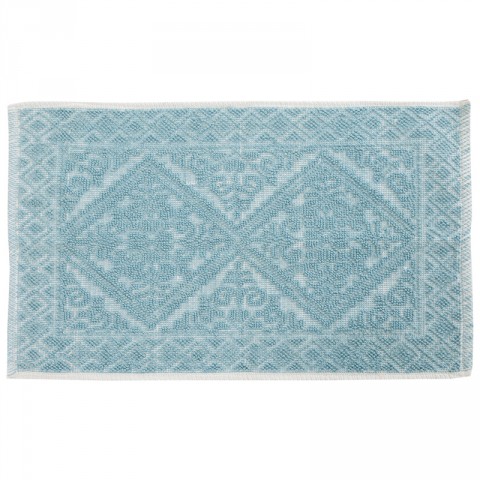 Detailed Jacquard Bathmat Duck-Egg