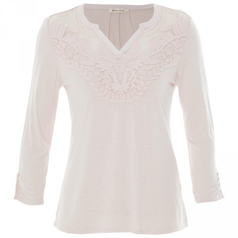 Rare Earth Chantal Lace Henley