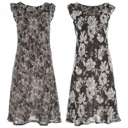 High Discount Ruby Cap Sleeve Reversible Dress