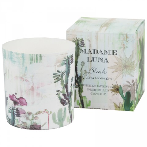 Madame Luna Succulent Candle Black Cinnamon