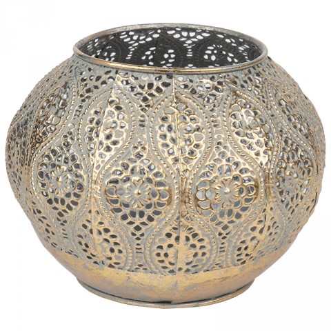 Round Gold Decoy Votive