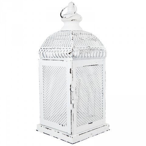 White Cut-out Lantern
