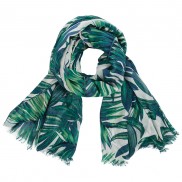 Vicky Palm Leaf Print Scarf