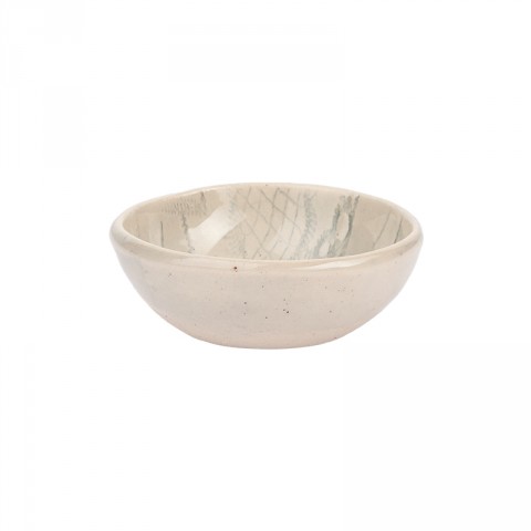 Wonki Ware Flounder Pattern Salt 