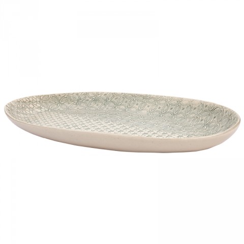 Wonki Ware Flounder Large Half Pattern Mezze Platter