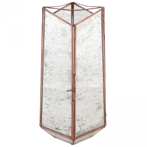 Large Metal and Glass Lantern