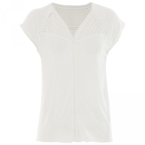 High Discount Sharon Lace V-Neck Tee