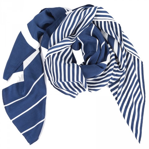 Heather Printed Illustration Scarf