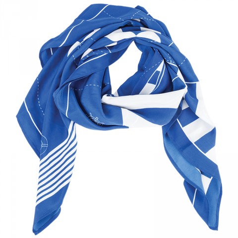 Bea Printed Striped Scarf