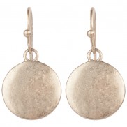 Small Disc Drop Earrings