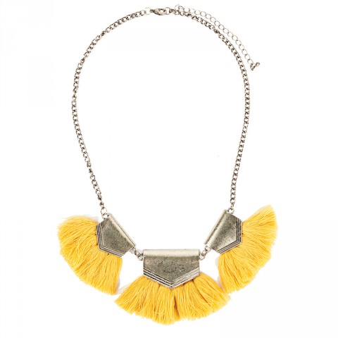 3pc Tassle Bib Necklace