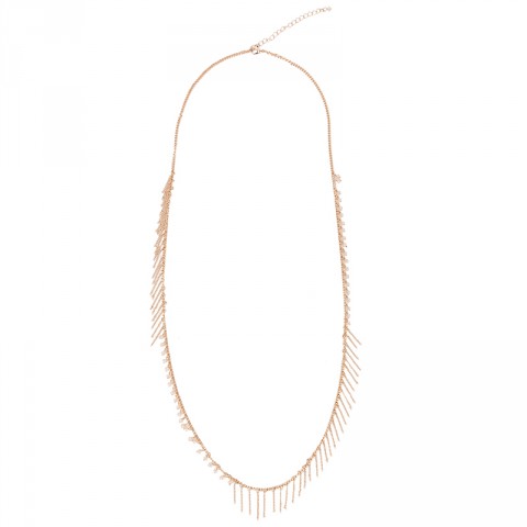 Fine Fringe and Tiny Bead Strand Necklace
