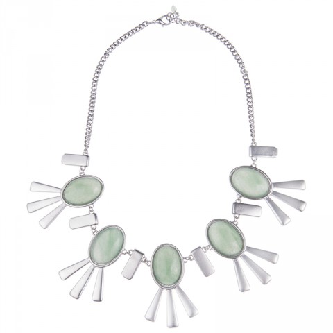 Semi-Precious Bib Necklace