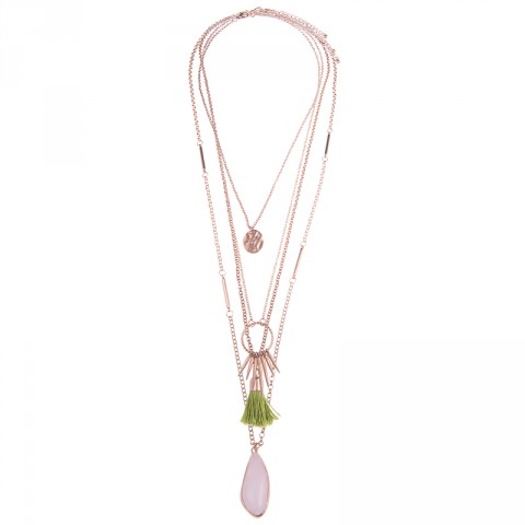 4 Piece Delicate Layering Tassel Necklace