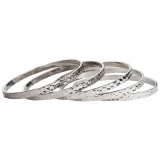 5pc Beaten Bangle Set