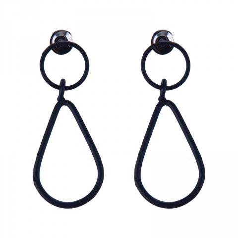Geo Teardrop Stud Earrings