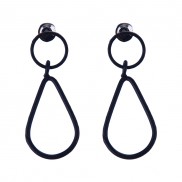 Geo Teardrop Stud Earrings