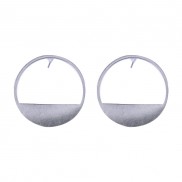 Circle Cut Out Stud Earrings